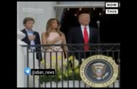بی احترامی ترامپ به سرود ملی آمریکا