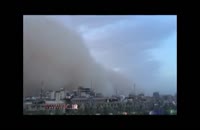 طوفان شنی که نزدیک مرقد امام حسین تغییر مسیر داد